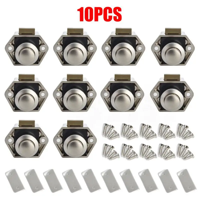 10pcs Diameter 20mm Camper Car Push Lock Camping Car RV Caravan Boat Cabinet Drawer Latch Button Locks For Furniture Hardware
10pcs Diameter 20mm Camper Car Push Lock Camping Car RV Caravan Boat Cabinet Drawer Latch Button Locks For Furniture Hardware