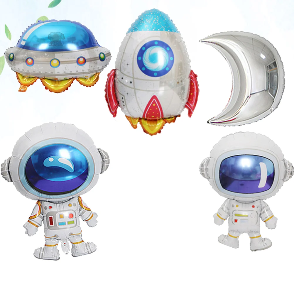 Astronaut Party Foil Balloon Space Theme Party Supplies Silver Moon Space Balloons 5pcs
Astronaut Party Foil Balloon Space Theme Party Supplies Silver Moon Space Balloons 5pcs