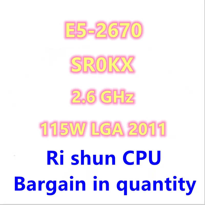 E5-2670 E5 2670 SR0KX 2,6 GHz процессор Восьмиядерный шестипоточный 20M 115W LGA 2011
E5-2670 E5 2670 SR0KX 2,6 GHz процессор Восьмиядерный шестипоточный 20M 115W LGA 2011