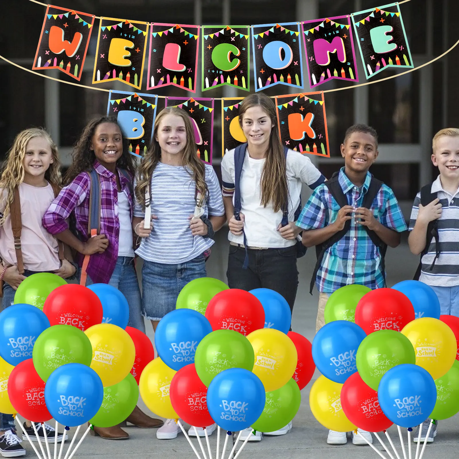 48Pcs Balloon Decorations Set Congratulation Graduation Graduate Children Back To School Balloon Banner Photography Background
48Pcs Balloon Decorations Set Congratulation Graduation Graduate Children Back To School Balloon Banner Photography Background