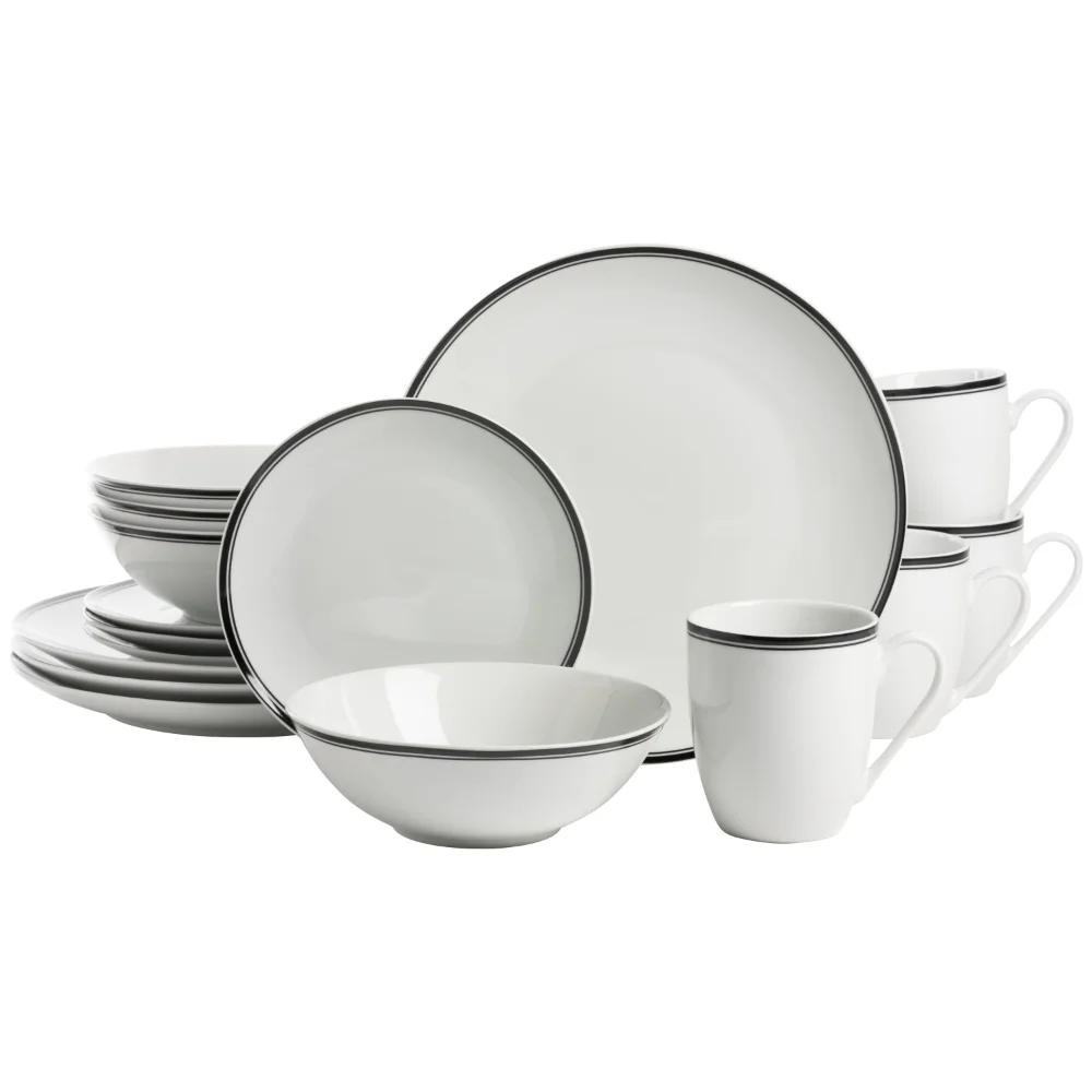 10 Strawberry Street Simply Coupe 16-Piece Ceramic Dinnerware Set, Black dinner set plates and dishes dinner plates
10 Strawberry Street Simply Coupe 16-Piece Ceramic Dinnerware Set, Black dinner set plates and dishes dinner plates