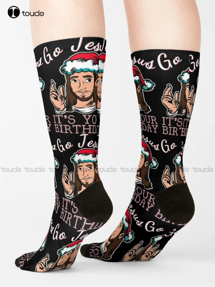Go Jesus Its Your Birthday - Funny Jesus Christian Xmas Socks American Flag Socks Unisex Adult Teen Youth Socks Christmas Gift
Go Jesus Its Your Birthday - Funny Jesus Christian Xmas Socks American Flag Socks Unisex Adult Teen Youth Socks Christmas Gift