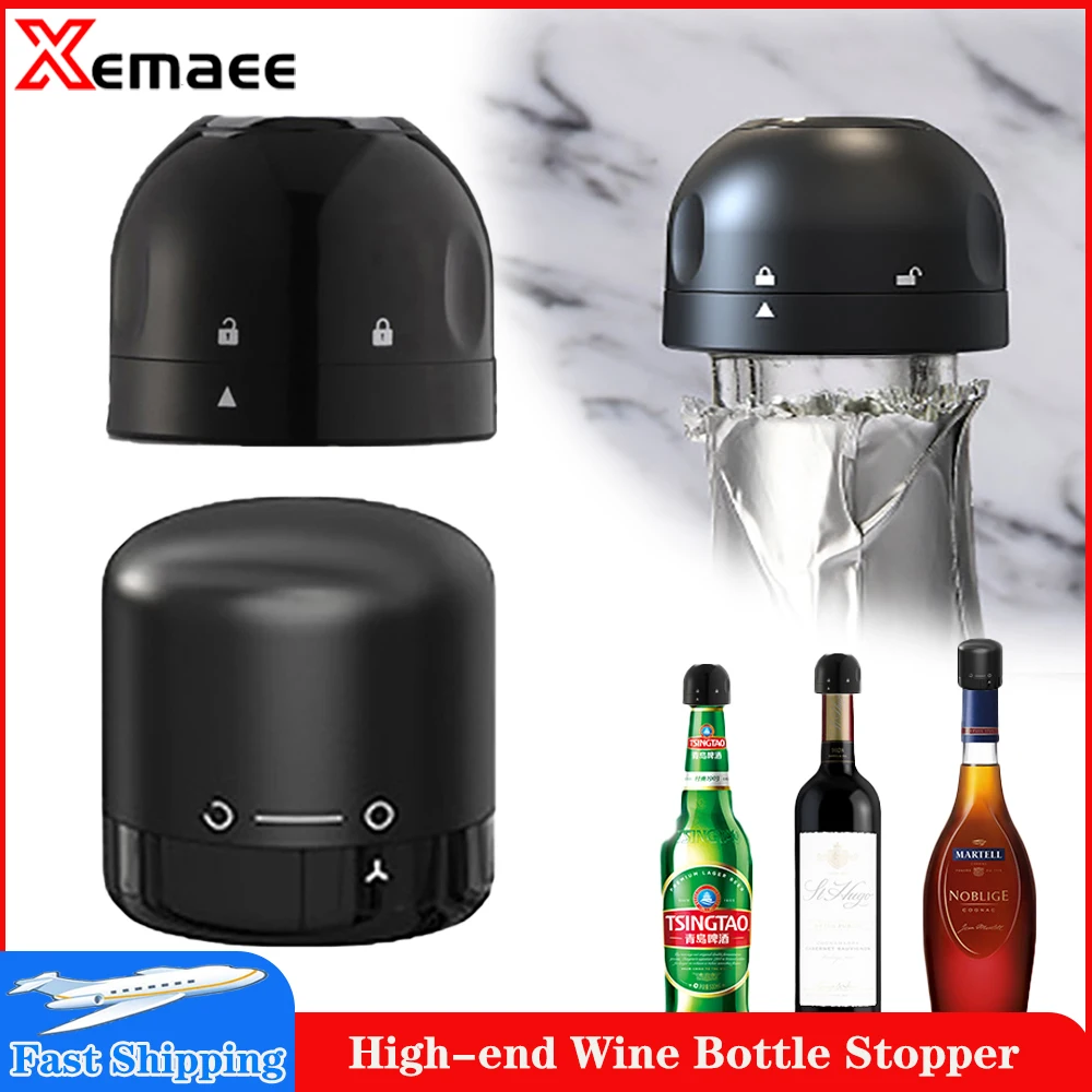 1/2Pcs Vacuum Wine Bottle Stopper Bottle Cap Silicone Champagne Stopper for Keeping Red Wine Fresh Retain Plug Wine Accessories
1/2Pcs Vacuum Wine Bottle Stopper Bottle Cap Silicone Champagne Stopper for Keeping Red Wine Fresh Retain Plug Wine Accessories