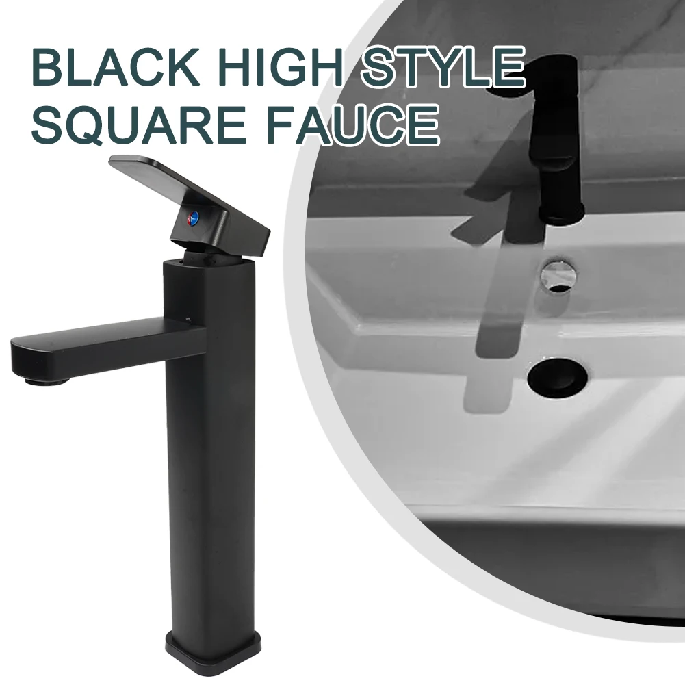 Basin Faucet Black Sink Faucet Cold And Hot Water Mixer Short Or Tall Stainless Stell Bath Wash Faucet Single Hole Tapware
Basin Faucet Black Sink Faucet Cold And Hot Water Mixer Short Or Tall Stainless Stell Bath Wash Faucet Single Hole Tapware