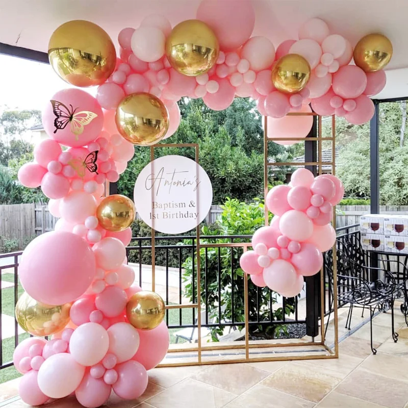 136pcs Macaron Pink Balloon Garland Baby Shower Decor Ballon Arch Kit with Gold Butterfly Girl Birthday Wedding Party Decoration
136pcs Macaron Pink Balloon Garland Baby Shower Decor Ballon Arch Kit with Gold Butterfly Girl Birthday Wedding Party Decoration