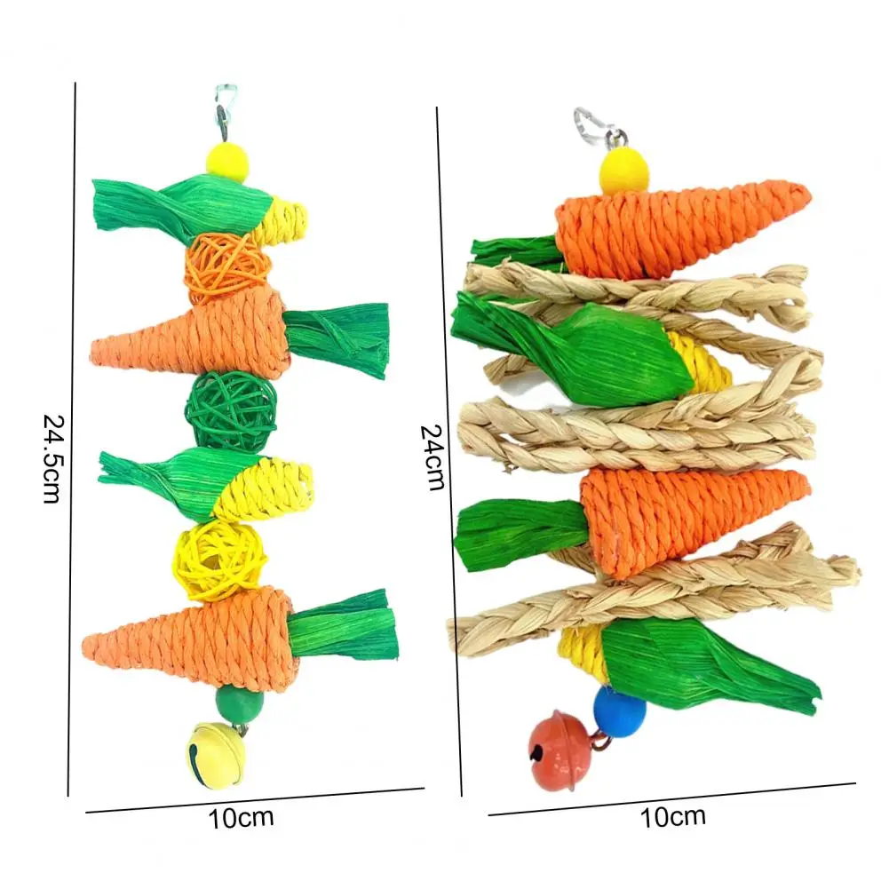 Parrot Toy Exquisite Carrot Shape Bird Parrot Molar Toy with Bell Easy Installation Parrot Chewing Toy Cage Accessories
Parrot Toy Exquisite Carrot Shape Bird Parrot Molar Toy with Bell Easy Installation Parrot Chewing Toy Cage Accessories