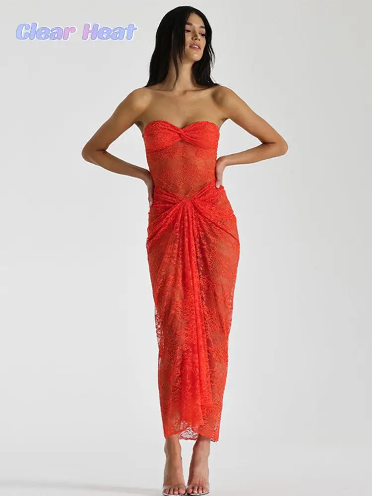 Fashion Lace See Through Mesh Dress For Women 2023 Sexy Solid Strapless Sleeveless Bodycon Dresses Summer Lady Evening Club Robe
Fashion Lace See Through Mesh Dress For Women 2023 Sexy Solid Strapless Sleeveless Bodycon Dresses Summer Lady Evening Club Robe