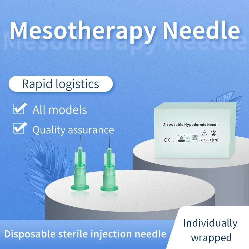 

Korean Medical Meso Needles 100pcs Nano Needle Painless Beauty Ultrafine 30g 32G 4mm 6mm 13mm Syringes Eyelid Tools Mesotherapy