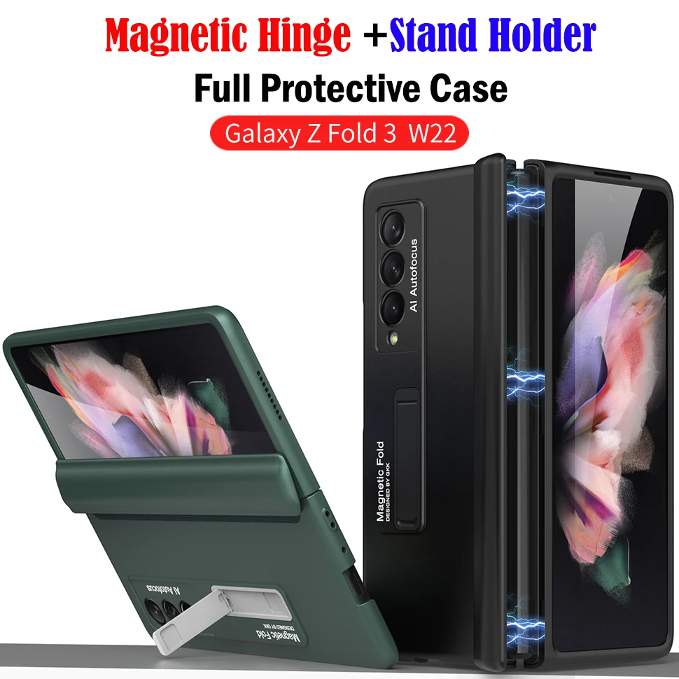 Magnet Hinge Coverage Protection Phone Case for Samsung Galaxy Z Fold 3 5G Armor Case Fold 3 2 Protect Cover with Bracket holder
Magnet Hinge Coverage Protection Phone Case for Samsung Galaxy Z Fold 3 5G Armor Case Fold 3 2 Protect Cover with Bracket holder
