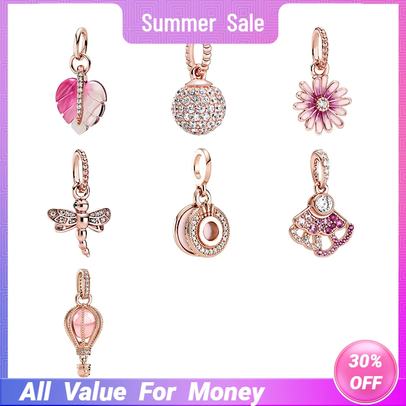 Rose Gold Necklaces Pendants For Women Silver 925 Original Jewlery Leaf Daisy Flower Dragonfly Crown Fan Hot Air Balloon Charms
Rose Gold Necklaces Pendants For Women Silver 925 Original Jewlery Leaf Daisy Flower Dragonfly Crown Fan Hot Air Balloon Charms