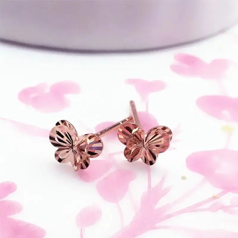 Russian Purple Gold Butterfly Studs Compact Temperamental Elegant Exquisite and Versatile Fresh Color Gold Rose Gold Ear Rings
Russian Purple Gold Butterfly Studs Compact Temperamental Elegant Exquisite and Versatile Fresh Color Gold Rose Gold Ear Rings