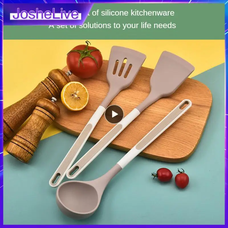 Household Kitchen Utensils High Temperature Resistant Silicone + Pp Material Cooking Spoon Frying Spatula Non Stick Pan Durable
Household Kitchen Utensils High Temperature Resistant Silicone + Pp Material Cooking Spoon Frying Spatula Non Stick Pan Durable