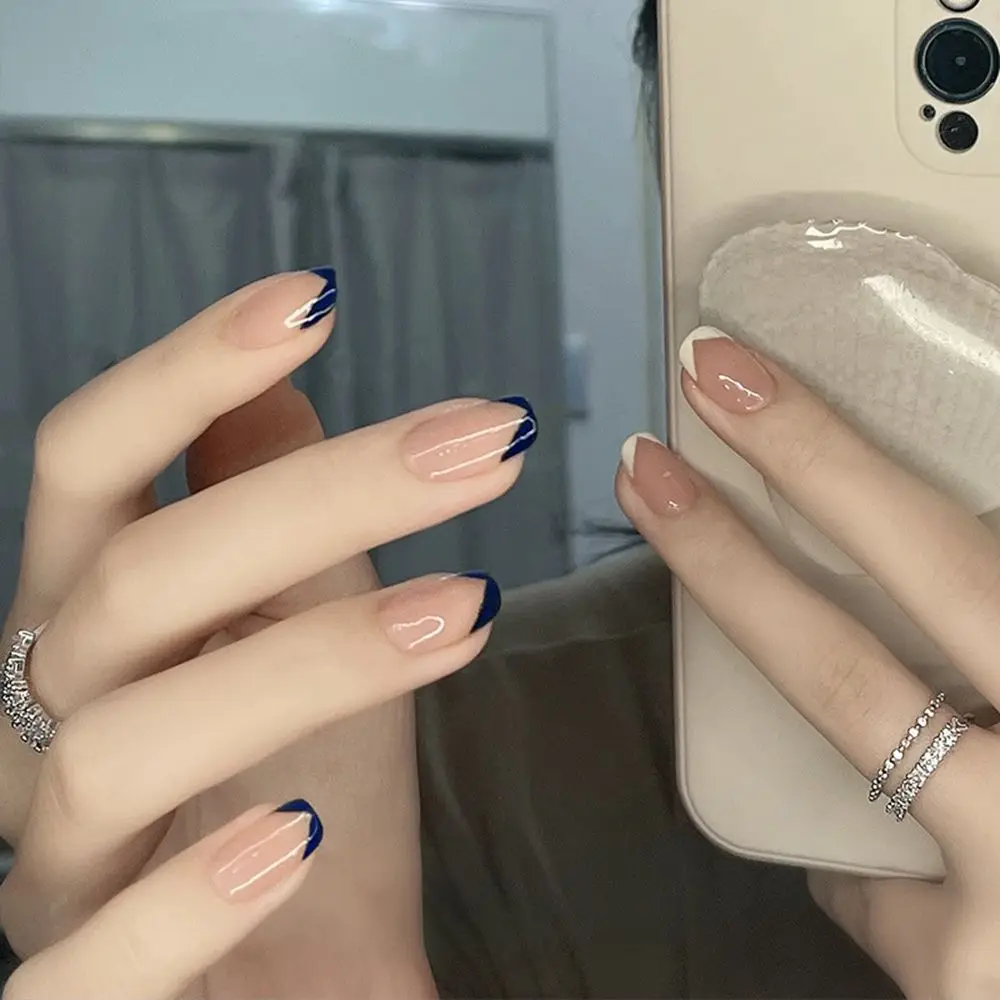 24pcs/Box Women Fashion Manicure Tool Artificial Detachable Nail Tips Wearable French Fake Nails Square Head False Nails
24pcs/Box Women Fashion Manicure Tool Artificial Detachable Nail Tips Wearable French Fake Nails Square Head False Nails