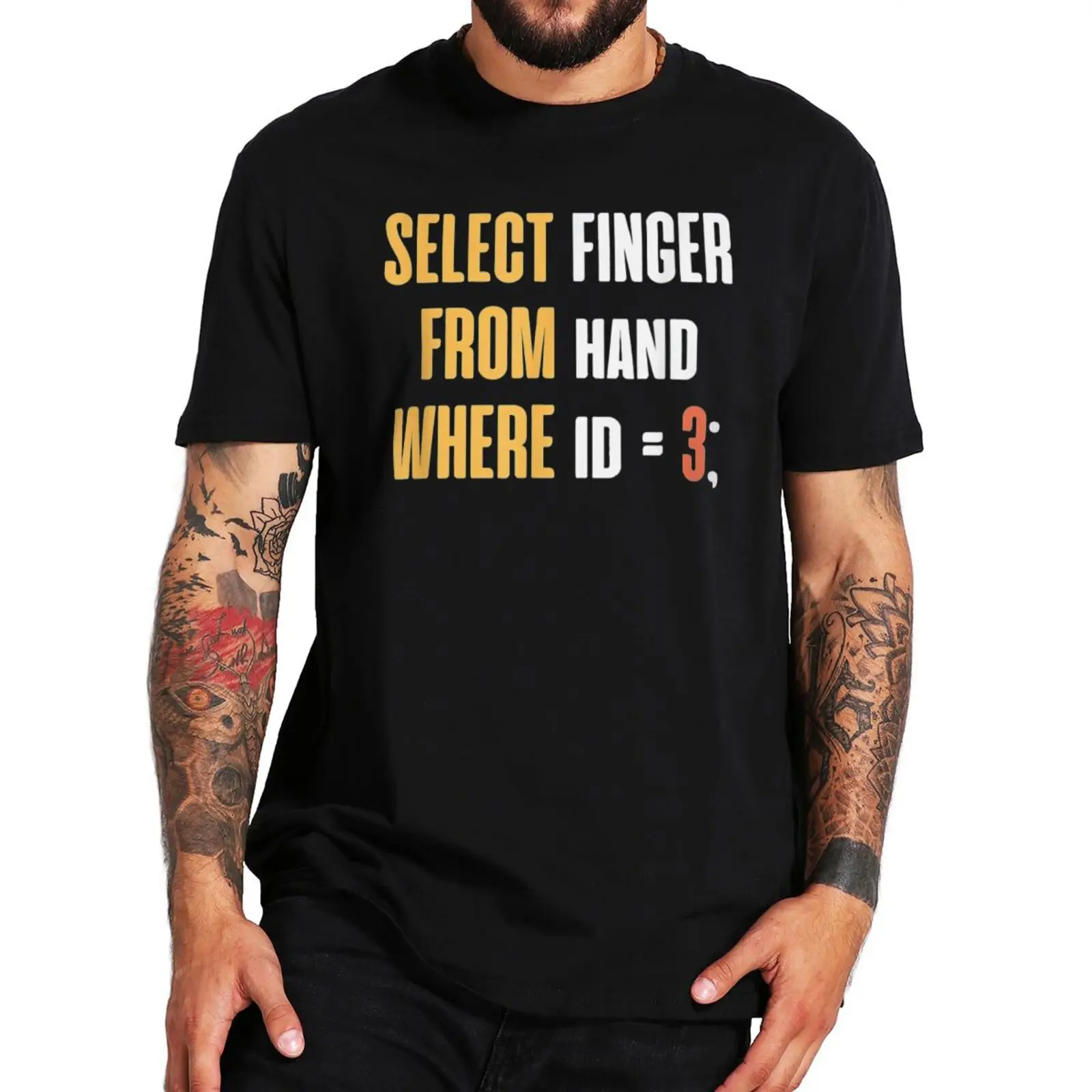 Select Middle Finger Geek Nerd Tshirt Funny SQL Code Design for Programmer T Shirt 100% Cotton Homme Camiseta
Select Middle Finger Geek Nerd Tshirt Funny SQL Code Design for Programmer T Shirt 100% Cotton Homme Camiseta
