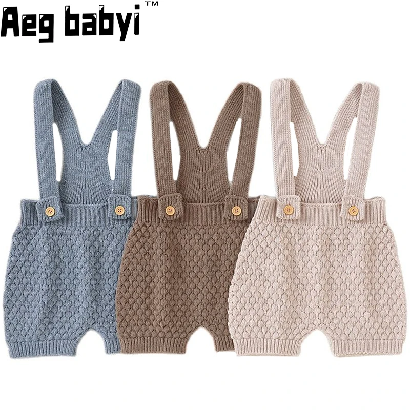 Autumn Baby Short Solid color Knit Suspender Shorts Newborn Boy Girl Overalls Knitwear Pants Rompers Infant Clothes 0-24M
Autumn Baby Short Solid color Knit Suspender Shorts Newborn Boy Girl Overalls Knitwear Pants Rompers Infant Clothes 0-24M