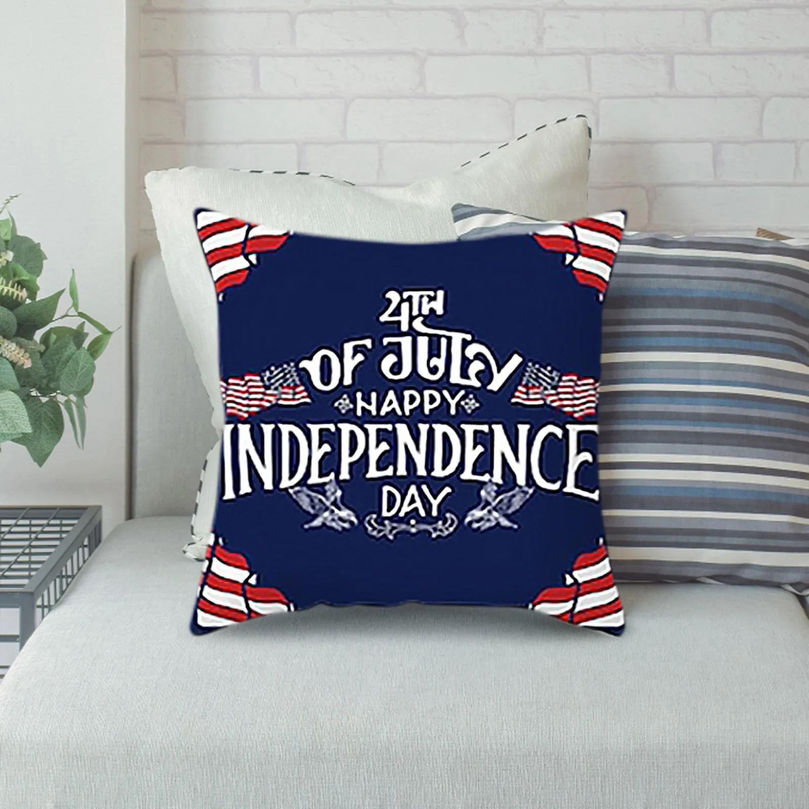 Independence Day Home Sofa Cover Decor Patriotic Pillowcase Cushion Pillowcase Throw Pillow Covers for Couch 
Independence Day Home Sofa Cover Decor Patriotic Pillowcase Cushion Pillowcase Throw Pillow Covers for Couch
