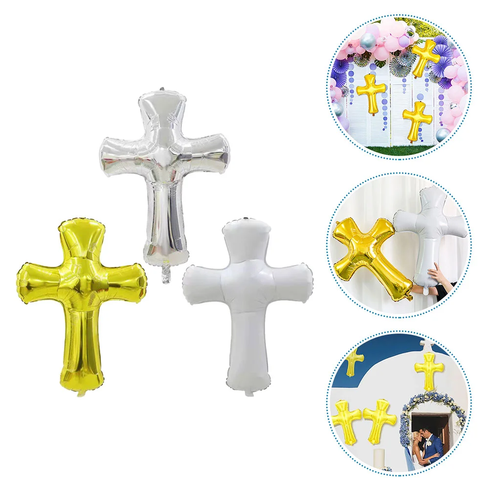 Cross Balloon Design Decorative Baptism Balloons Party Memory Ornament Communion Wedding
Cross Balloon Design Decorative Baptism Balloons Party Memory Ornament Communion Wedding