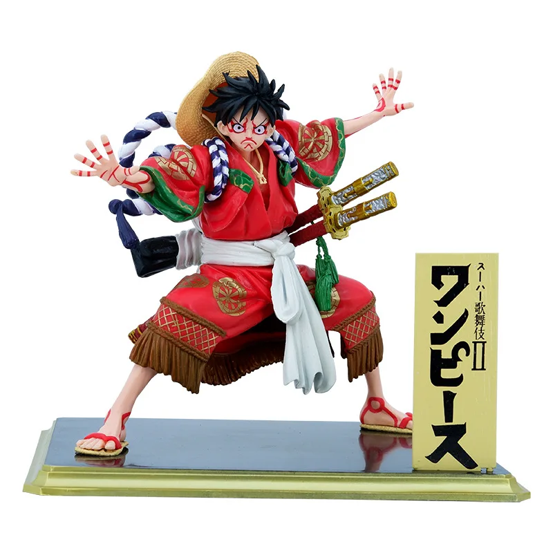Аниме One Piece Monkey D Luffy кимоно Kabuki черный цвет красный цвет версия ПВХ экшн-фигурки коллекционные модели игрушки
Аниме One Piece Monkey D Luffy кимоно Kabuki черный цвет красный цвет версия ПВХ экшн-фигурки коллекционные модели игрушки