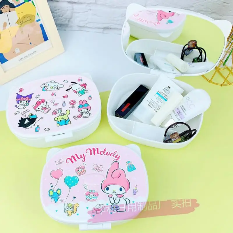 Kawaii Sanriod аниме Serise Cinnamoroll My Melody Kuromi Hello Kitty настольное туалетное зеркало коробка все в одном подарок для девочки
Kawaii Sanriod аниме Serise Cinnamoroll My Melody Kuromi Hello Kitty настольное туалетное зеркало коробка все в одном подарок для девочки