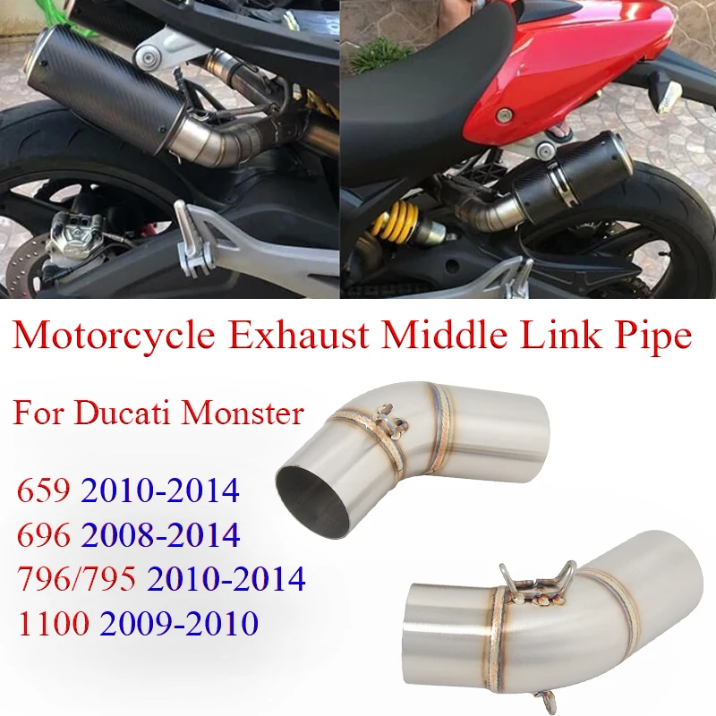 Motorcycle Exhaust Middle Link Pipe For Ducati Monster 659 795 796 10-14 696 08-14 1000 09-10 Modified Moto Escape Muffler
Motorcycle Exhaust Middle Link Pipe For Ducati Monster 659 795 796 10-14 696 08-14 1000 09-10 Modified Moto Escape Muffler