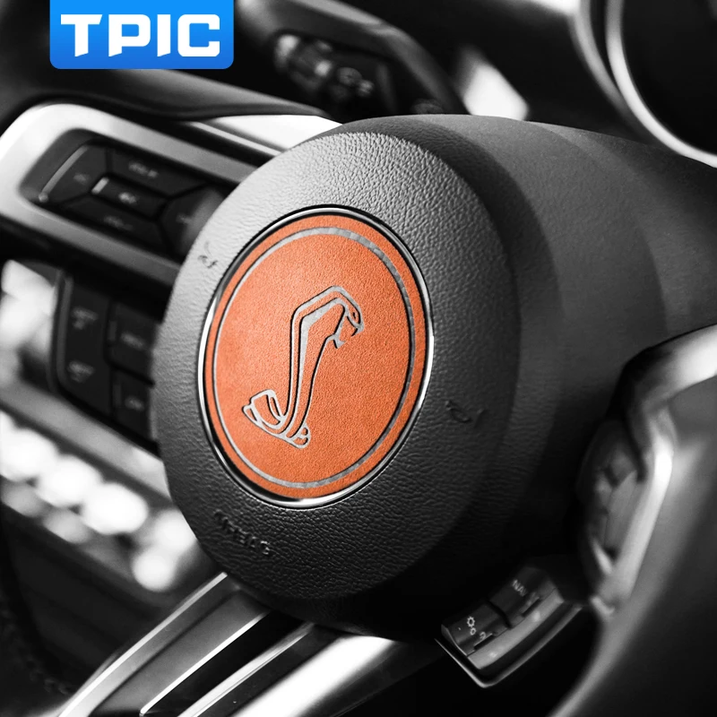 Алькантара TPIC для Ford Mustang 2015-2020 внутренняя панель рулевого колеса отделка