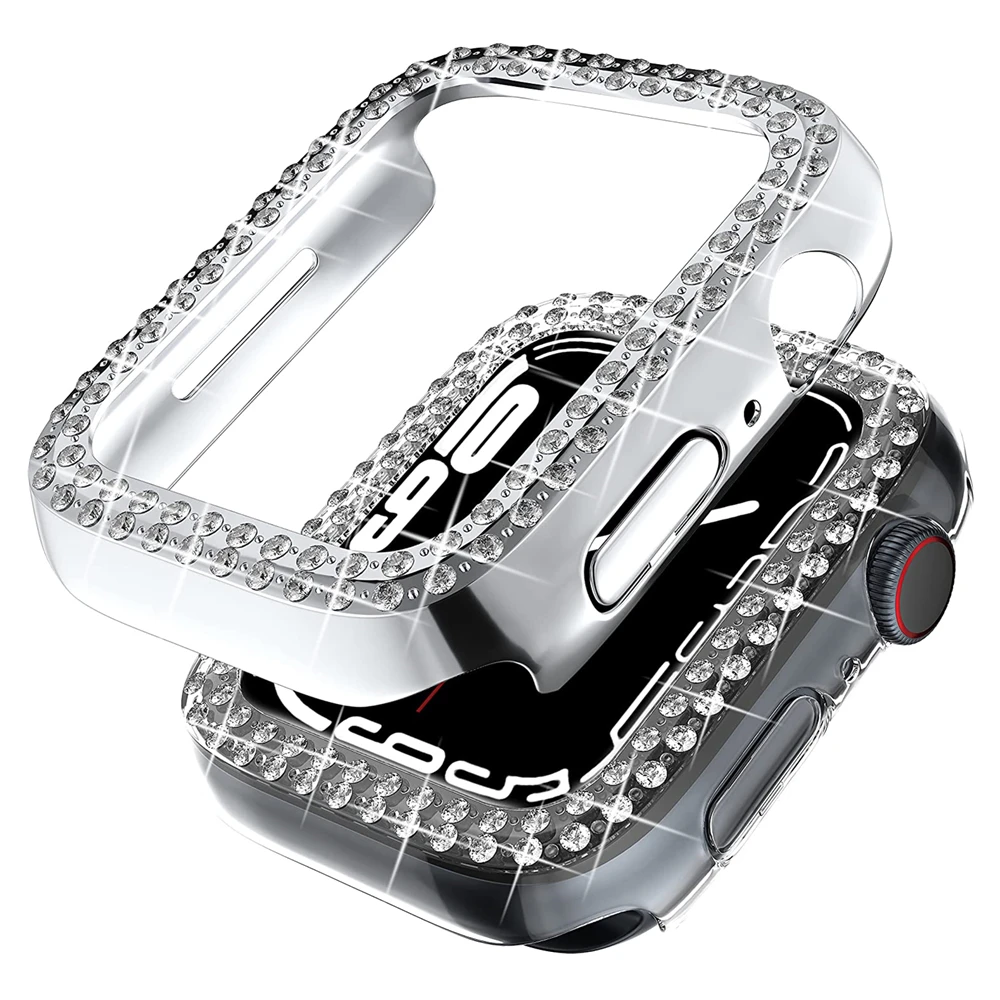 Чехол Bling для Apple Watch Series 7 41 мм 45 мм, чехол без защиты экрана для iwatch se 6 5 4 40 мм 44 мм, чехол, аксессуары
Чехол Bling для Apple Watch Series 7 41 мм 45 мм, чехол без защиты экрана для iwatch se 6 5 4 40 мм 44 мм, чехол, аксессуары