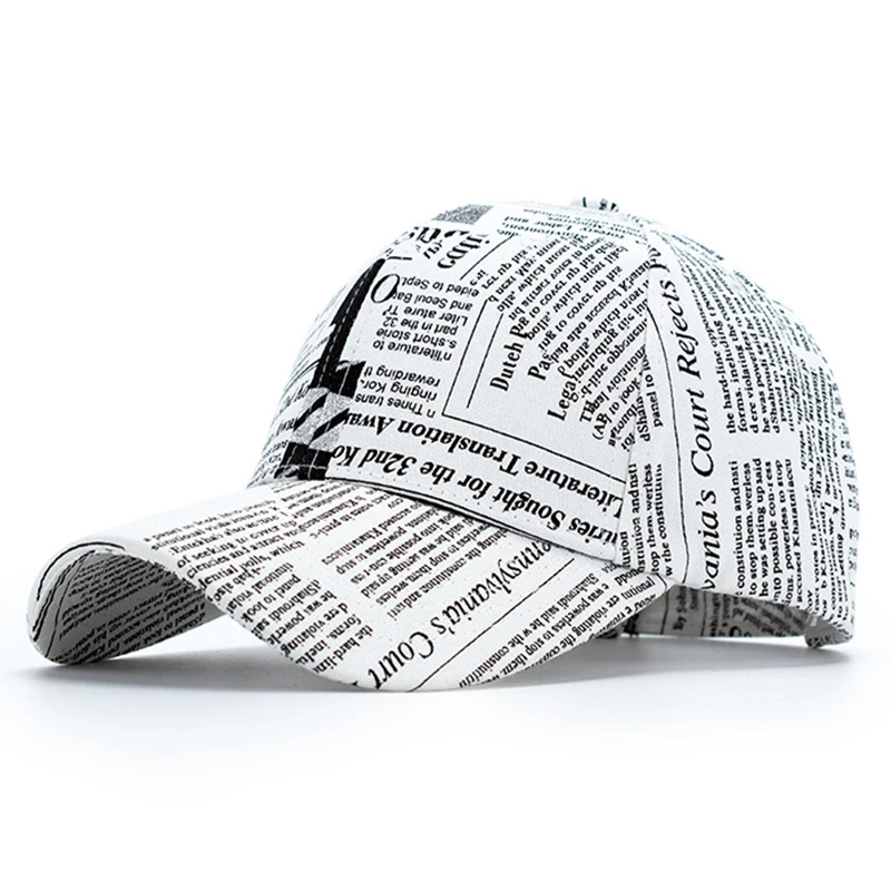 Men's and women's fashion British wind newspaper pattern baseball cap trend new outdoor riding travel sports couple hip-hop hat
Men's and women's fashion British wind newspaper pattern baseball cap trend new outdoor riding travel sports couple hip-hop hat