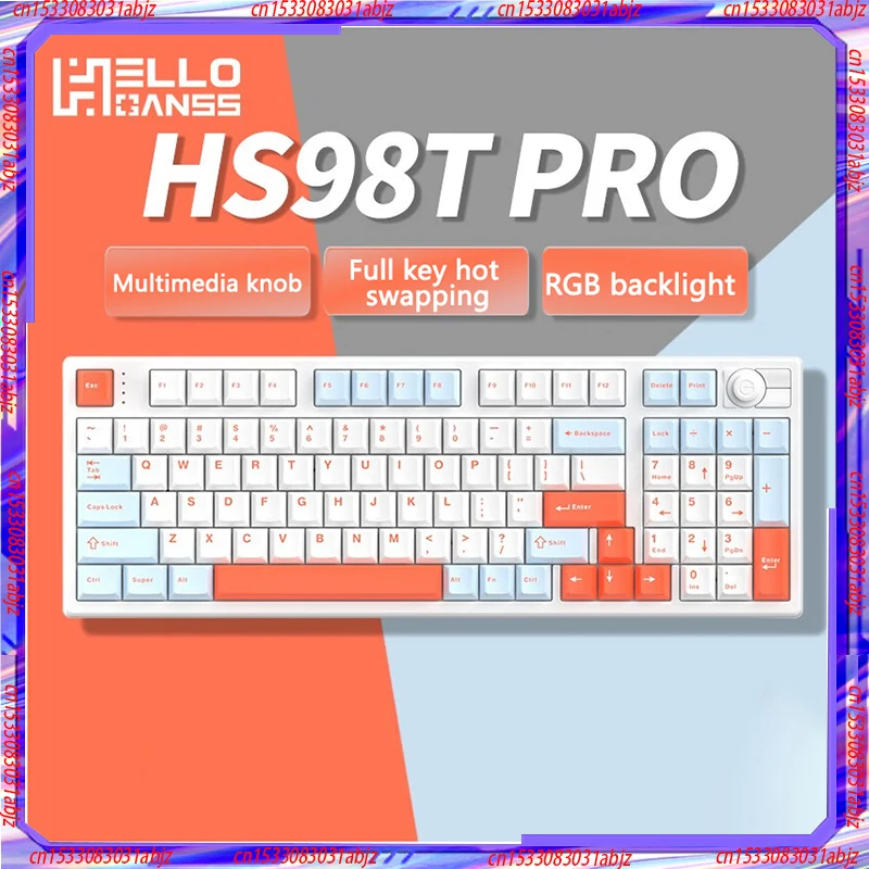 Hello Ganss 98t Pro Wired Bluetooth Wireless 2.4g The Third Mock Examination Dry Battery Hot Plug Customized Mechanical Keyboard
Hello Ganss 98t Pro Wired Bluetooth Wireless 2.4g The Third Mock Examination Dry Battery Hot Plug Customized Mechanical Keyboard