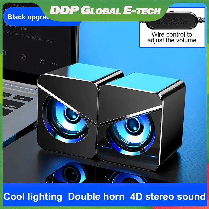 

3d Sound Effects Subwoofer Usb Wired Speakers Stereo Indoor Speakers Usb Supply Power Loudspeaker For Laptop Smartphones MP3