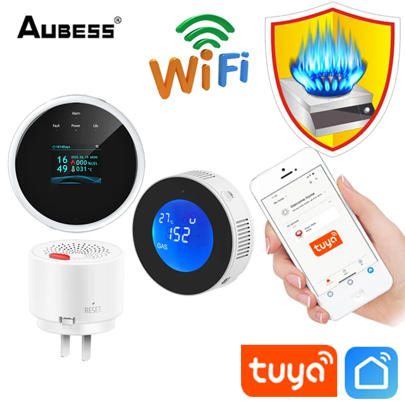 Tuya WiFi GAS LPG Leak Sensor Alarm Fire Security Detector APP Control Safety Smart Home Leakage Sensor Support Smart Life App
Tuya WiFi GAS LPG Leak Sensor Alarm Fire Security Detector APP Control Safety Smart Home Leakage Sensor Support Smart Life App