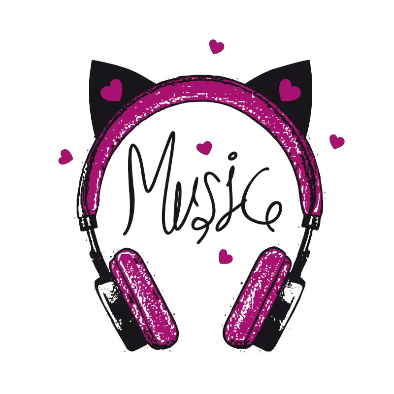 25x23cm Ear Music Headset Iron On Patches For DIY Heat Transfer Clothes T-Shirt Thermal Stickers Decoration Printing
25x23cm Ear Music Headset Iron On Patches For DIY Heat Transfer Clothes T-Shirt Thermal Stickers Decoration Printing