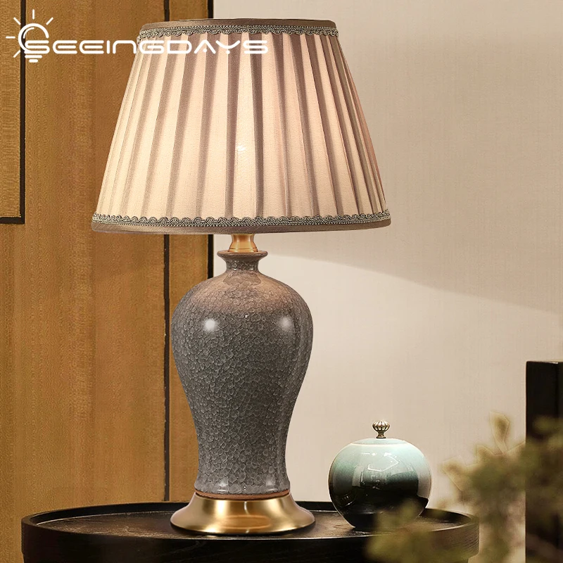 Free Shippin Modern Minimalist Chinese Style Ceramic Table Lamp for Bedroom Living Room Bedside Lamp Study Desk Lamp Home Decor
Free Shippin Modern Minimalist Chinese Style Ceramic Table Lamp for Bedroom Living Room Bedside Lamp Study Desk Lamp Home Decor