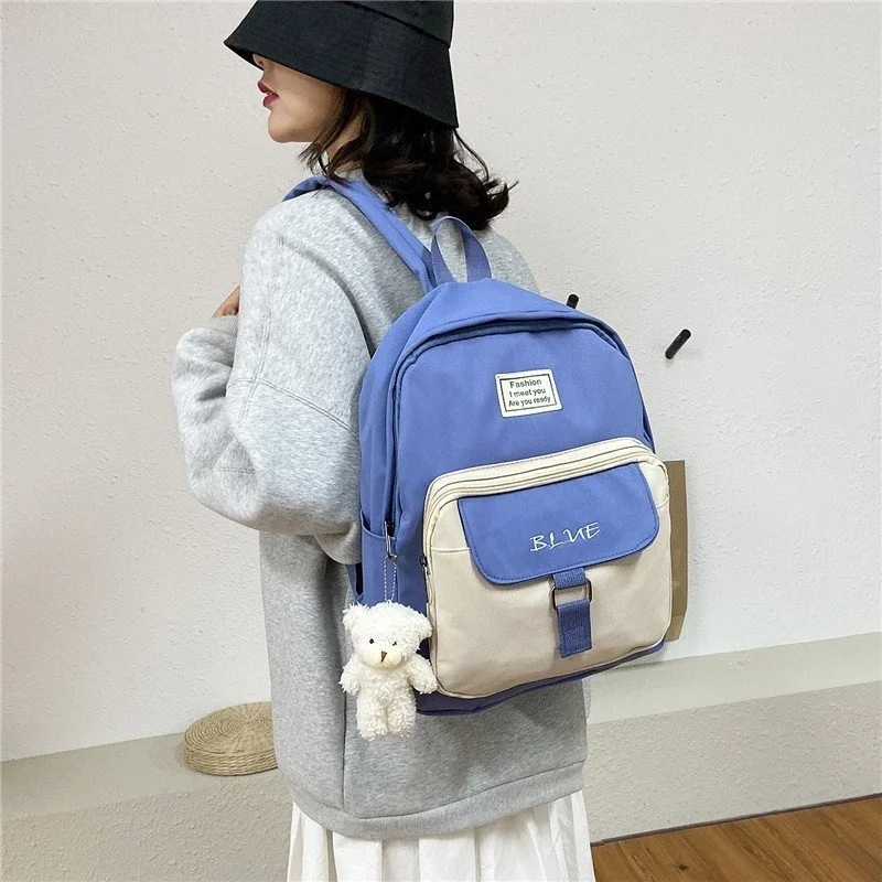 Korean Style Backpack Women Casual Patchwork School Shoulder Bags Teen Student Back To School Bookbags Female Travel Bag Mochila
Korean Style Backpack Women Casual Patchwork School Shoulder Bags Teen Student Back To School Bookbags Female Travel Bag Mochila
