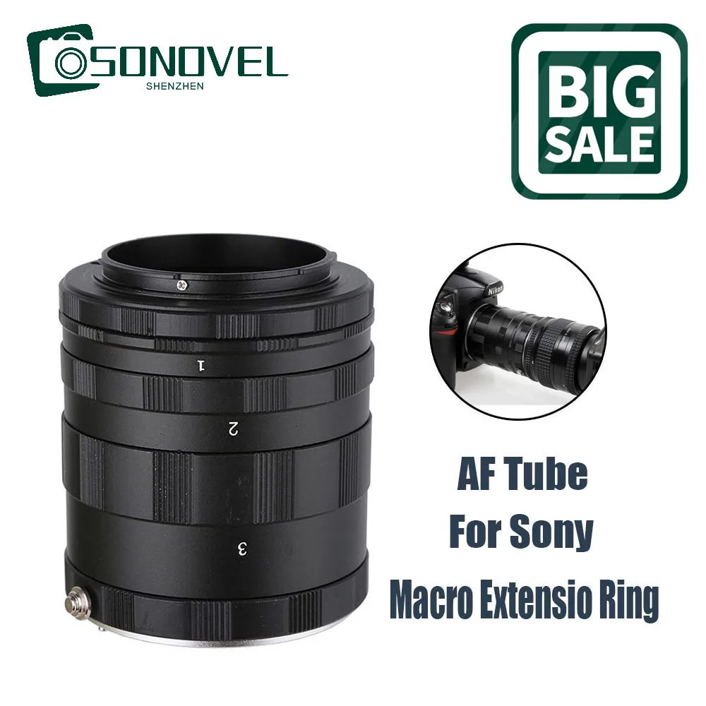 

5in1 Macro Extension Tube Adapter Ring For Sony Alpha Minolta MA AF A900 A99 A65 A77 A700 A37 A35 A33 A55 A57 A58 A580 A330 DSLR