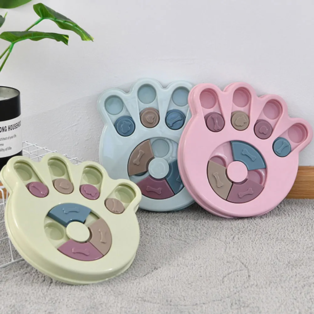 Creative Pet Food Dispenser Dog Bowl Multifunction Educational Dog Toys Anti Choke Footprint Design Dog Puzzle Platter Training
Creative Pet Food Dispenser Dog Bowl Multifunction Educational Dog Toys Anti Choke Footprint Design Dog Puzzle Platter Training