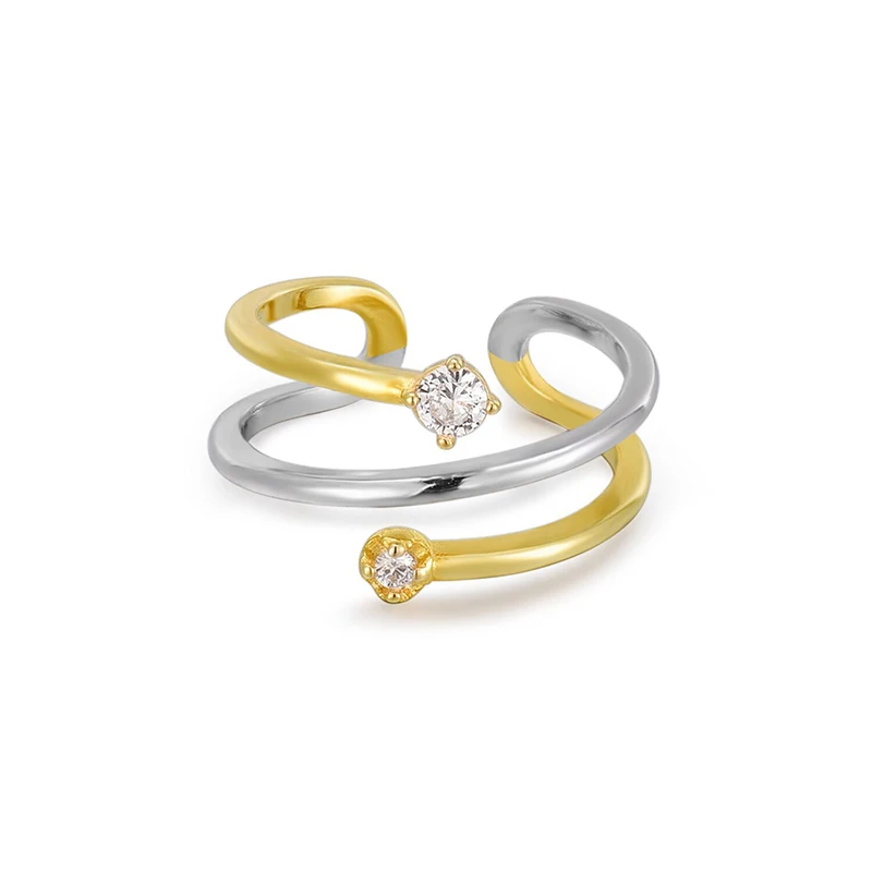 Trendy Silver Gold Color CZ Rings for Women Couple Wedding Engagement Silver Ladies Party Opening Ring Fine Jewelry Accessories
Trendy Silver Gold Color CZ Rings for Women Couple Wedding Engagement Silver Ladies Party Opening Ring Fine Jewelry Accessories
