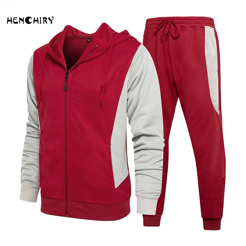 HENCHIRY 2022 New Men 2 Piece Sportswear Casual Hooded Sweater Zipper+Sports Pants Autumn Sports Fitness Running Sports Suit
HENCHIRY 2022 New Men 2 Piece Sportswear Casual Hooded Sweater Zipper+Sports Pants Autumn Sports Fitness Running Sports Suit
