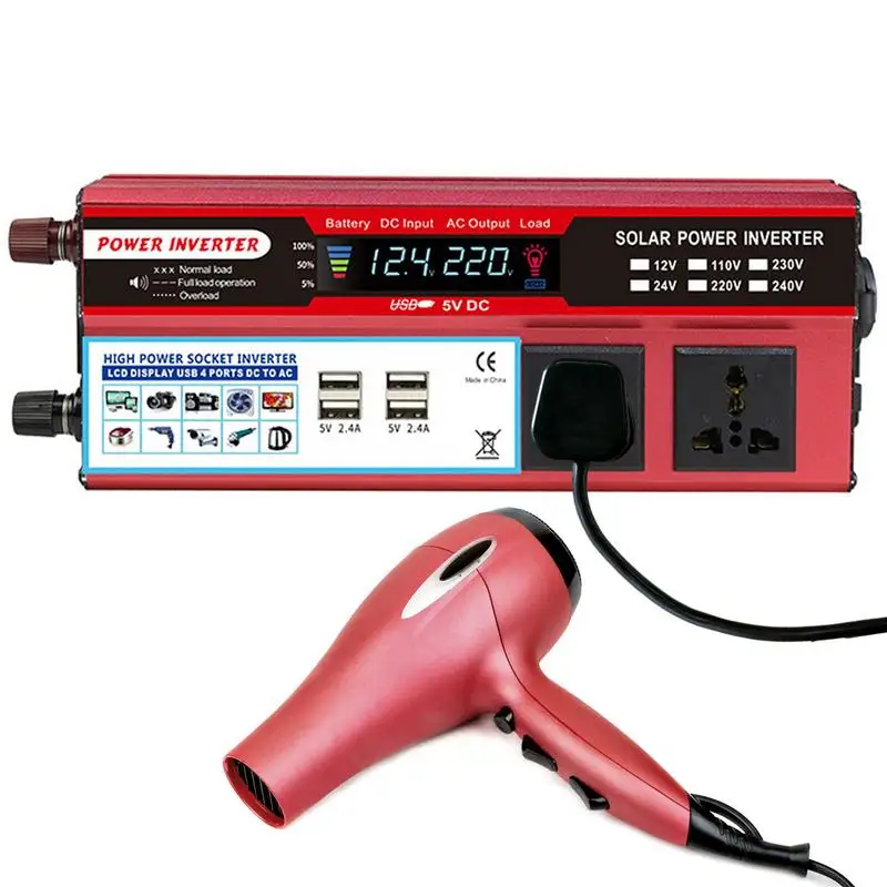 Power Inverters For Vehicles Multifunctional Vehicle Power Car Inverter AC 100V-120V/AC 220-240V 2000W Vehicle Power Inverter
Power Inverters For Vehicles Multifunctional Vehicle Power Car Inverter AC 100V-120V/AC 220-240V 2000W Vehicle Power Inverter