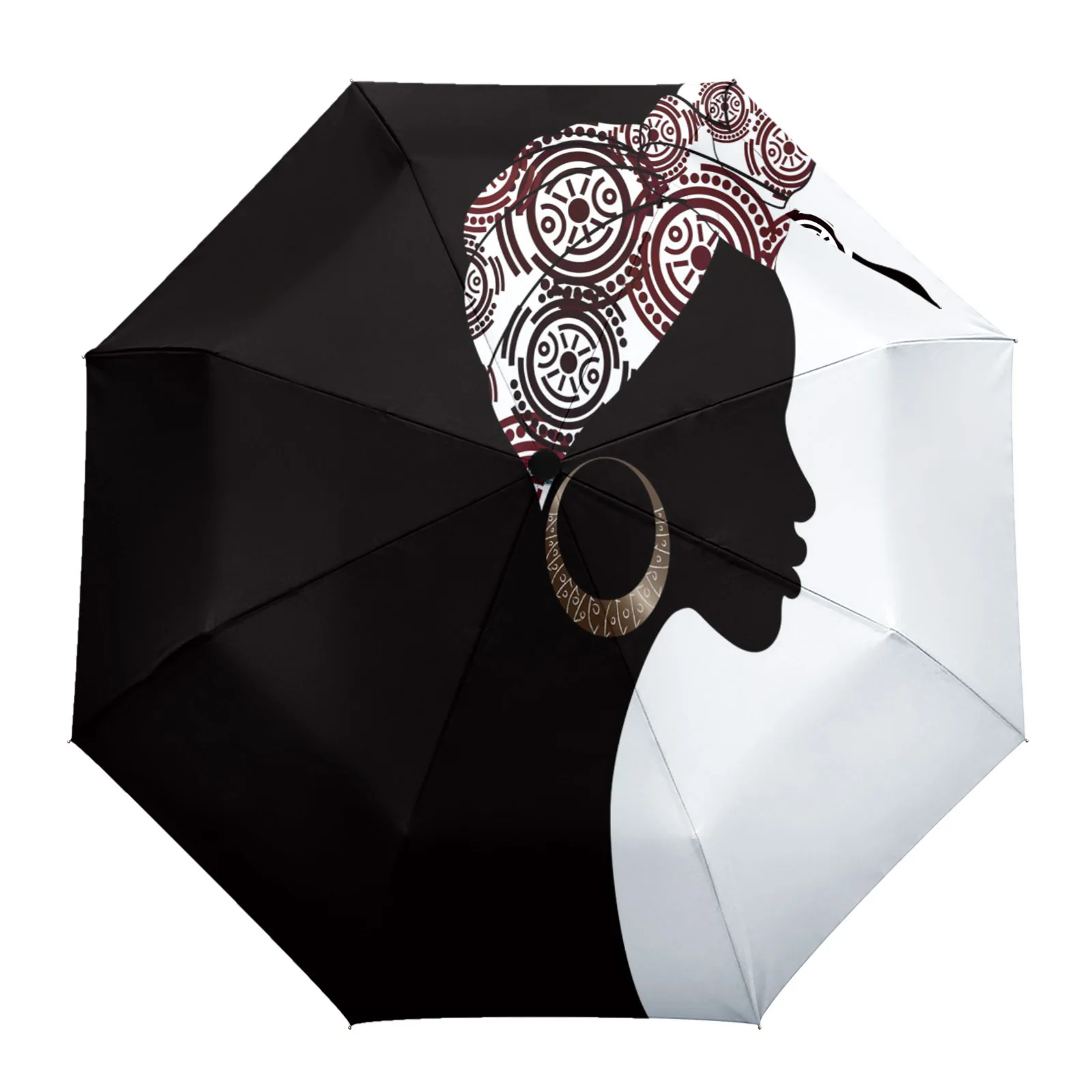 Woman Black Ankara Turban Rain Umbrella Folding Sun Umbrella Outdoor Sunscreen Anti-UV Parasol Female Male Umbrellas
Woman Black Ankara Turban Rain Umbrella Folding Sun Umbrella Outdoor Sunscreen Anti-UV Parasol Female Male Umbrellas