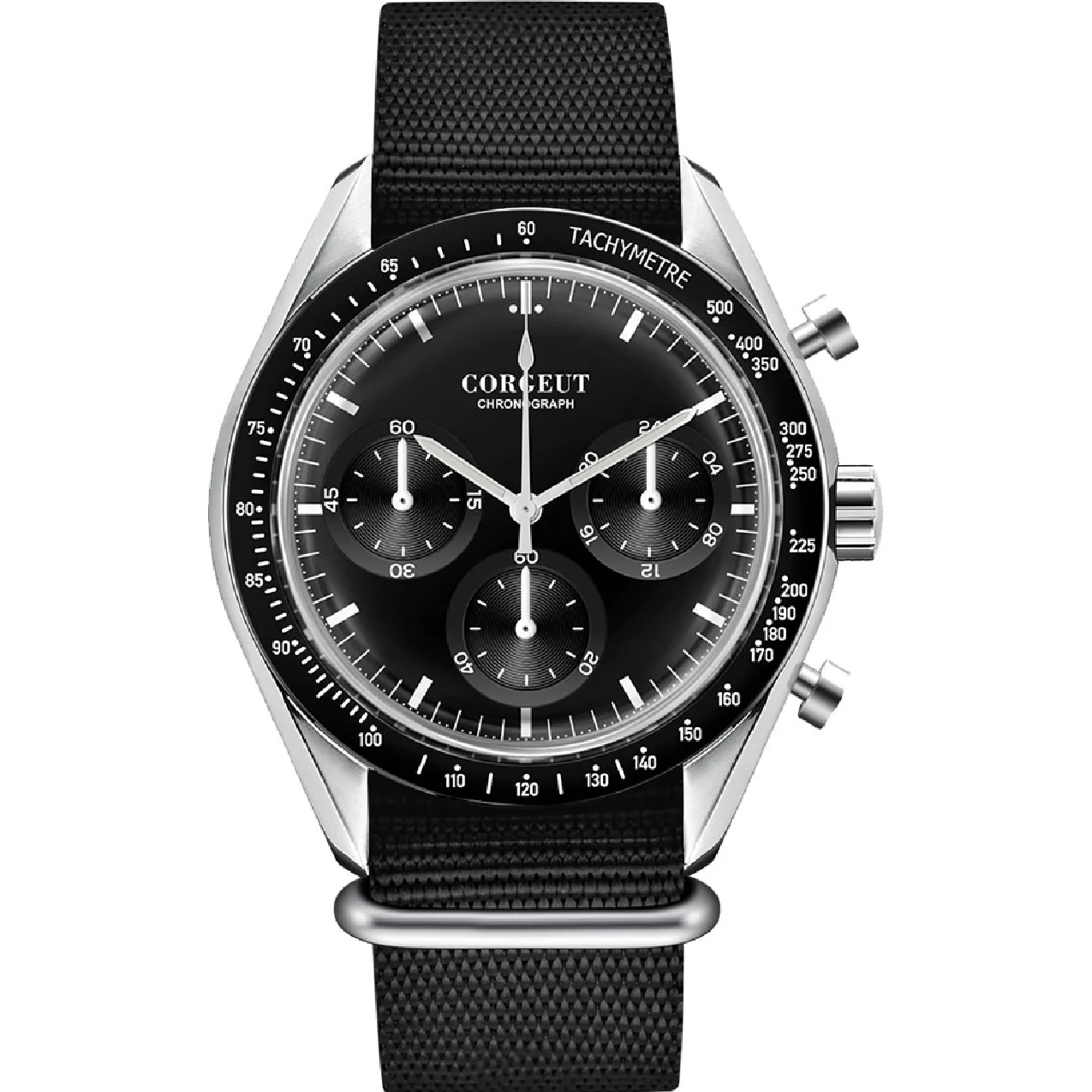 Corgeut 40MM Mens Watch 24Hour Multi Function Stainless Steel Chronograph Quartz Watch Nylon Sport Male Clock Relogio Masculino
Corgeut 40MM Mens Watch 24Hour Multi Function Stainless Steel Chronograph Quartz Watch Nylon Sport Male Clock Relogio Masculino
