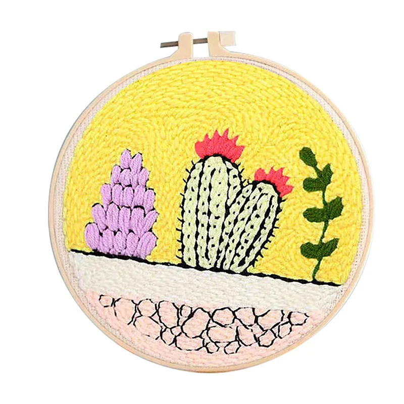 Handmade Punch Needle Kit for Women, Cactus Plant Embroidery, Poke Wool, Yarn, Artwork for Beginner, Funny, School, Manual Kit
Handmade Punch Needle Kit for Women, Cactus Plant Embroidery, Poke Wool, Yarn, Artwork for Beginner, Funny, School, Manual Kit