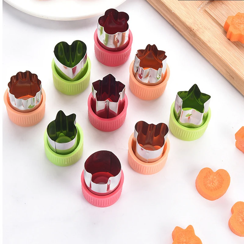 Star Heart Shape Vegetables Cutter Plastic Handle 3Pcs Portable Cook Tools Stainless Steel Fruit Cutting Die Kitchen Gadgets
Star Heart Shape Vegetables Cutter Plastic Handle 3Pcs Portable Cook Tools Stainless Steel Fruit Cutting Die Kitchen Gadgets