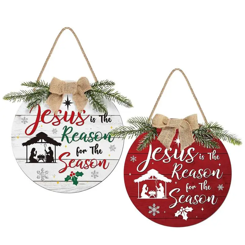 Jesus Is The Reason For The Season Door Sign Christian Religious Decor Nativity Scene Wreath, Door Hanger With Bow Holiday Decor
Jesus Is The Reason For The Season Door Sign Christian Religious Decor Nativity Scene Wreath, Door Hanger With Bow Holiday Decor