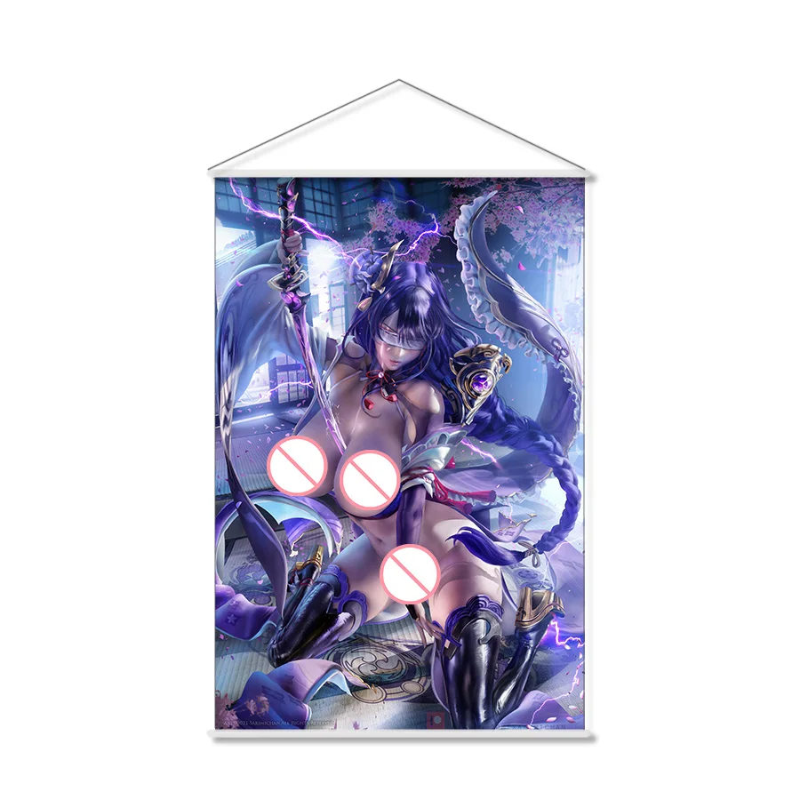 Sexy Raiden Shogun Genshin Impact Anime Raiden Ei Wall Scroll Hanging Poster Home Decor Painting
Sexy Raiden Shogun Genshin Impact Anime Raiden Ei Wall Scroll Hanging Poster Home Decor Painting