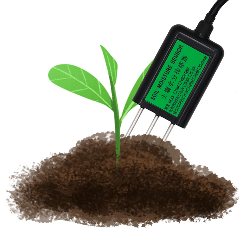 RS485 4-20mA Soil Temperature Humidity EC Sensors Soil Moisture Conductivity Sensor
RS485 4-20mA Soil Temperature Humidity EC Sensors Soil Moisture Conductivity Sensor