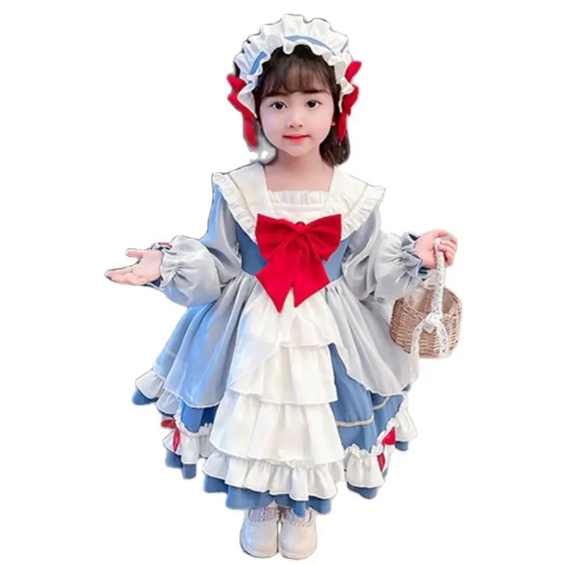 Girls Dress Lolita Lolita Long Sleeve Cute Girl Princess Skirt Children's Baby Western Dress Yarn Skirt Big Bow
Girls Dress Lolita Lolita Long Sleeve Cute Girl Princess Skirt Children's Baby Western Dress Yarn Skirt Big Bow