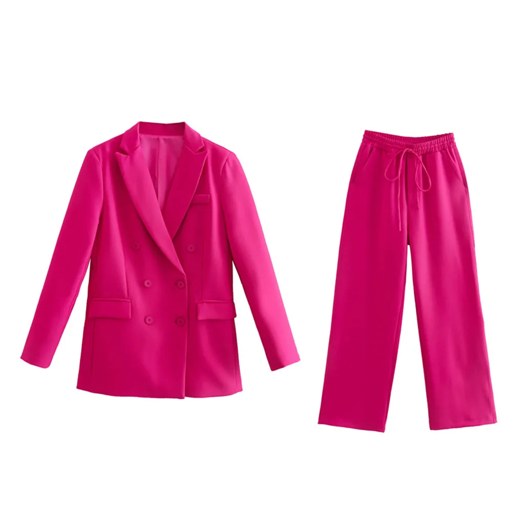 PB&ZA spring and summer new women's lapel button drape suit jacket stretch high waist pajama style pants suit 2991/452 3103452
PB&ZA spring and summer new women's lapel button drape suit jacket stretch high waist pajama style pants suit 2991/452 3103452