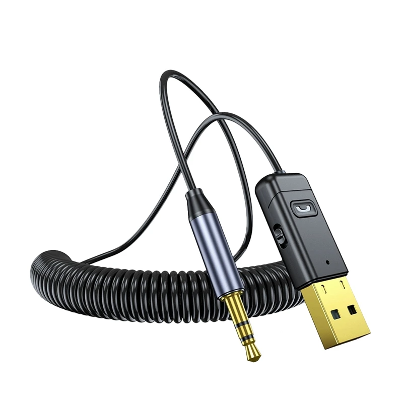 Bluetooth 5.0 Adapter 3.5mm Aux Bluetooth Receiver Transmitter Audio Cable Wireless Handsfree Adapter for Car Speaker
Bluetooth 5.0 Adapter 3.5mm Aux Bluetooth Receiver Transmitter Audio Cable Wireless Handsfree Adapter for Car Speaker