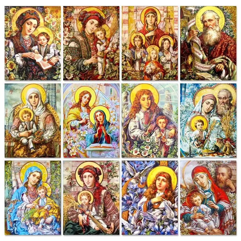 RUOPOTY Diamond Painting New For 2022 Religious Icons Diamond Embroidery virgin Cross Stitch Kit Mosaic Portrait Home Decoration
RUOPOTY Diamond Painting New For 2022 Religious Icons Diamond Embroidery virgin Cross Stitch Kit Mosaic Portrait Home Decoration