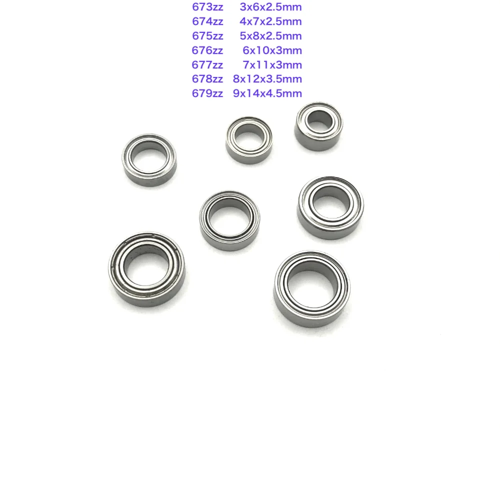 30-50pcs/Lot 673zz , 674zz , 675zz , 676zz , 677zz , 678zz , 679zz Thin Wall Deep Groove Ball Miniature Bearing 3D Printer Parts
30-50pcs/Lot 673zz , 674zz , 675zz , 676zz , 677zz , 678zz , 679zz Thin Wall Deep Groove Ball Miniature Bearing 3D Printer Parts